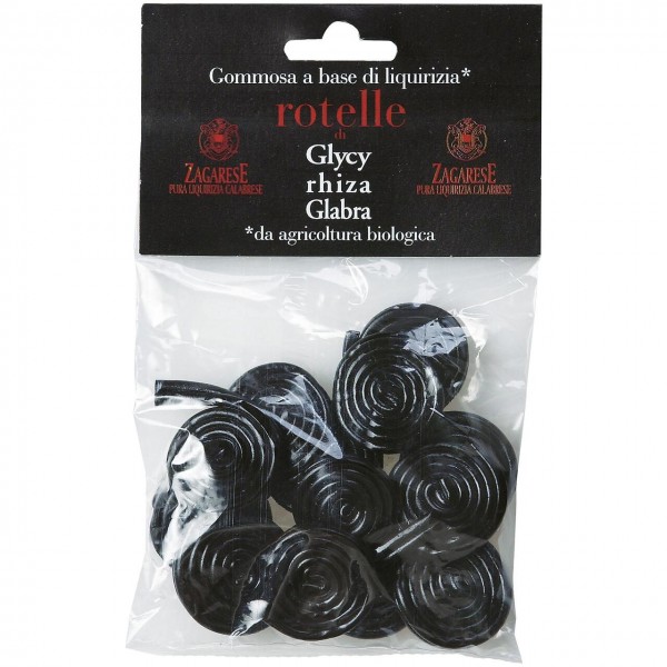 Rotelle con liquirizia di calabria d.o.p 100g GLYCY-RHIZA GLABRA