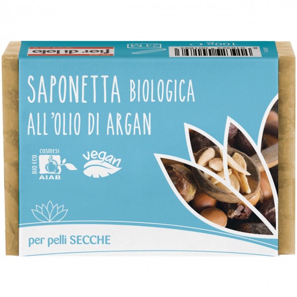 Saponetta all'olio di argan 100g FIOR DI LOTO