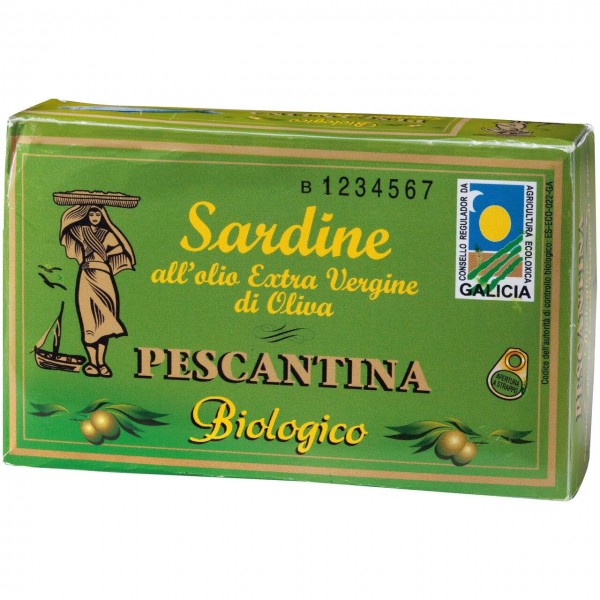 Sardine in olio extravergine d'oliva 120g PESCANTINA