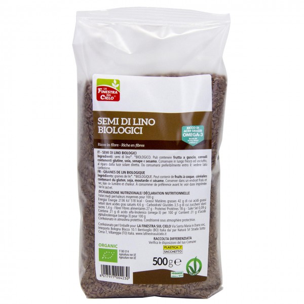 Semi di lino 500g LA FINESTRA SUL CIELO