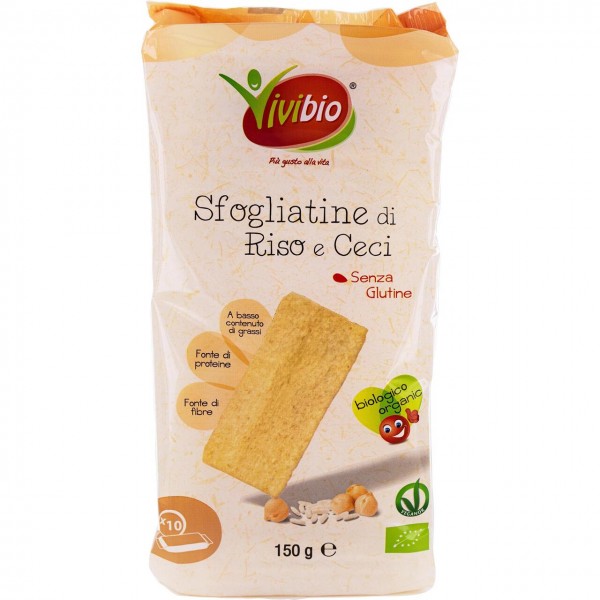 Sfogliatine di riso e ceci 150g VIVIBIO