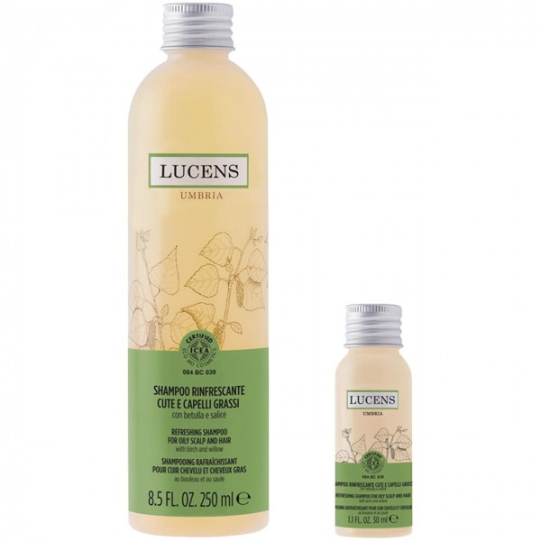 Shampoo rinfrescante con betulla e salice 250ml LUCENS UMBRIA
