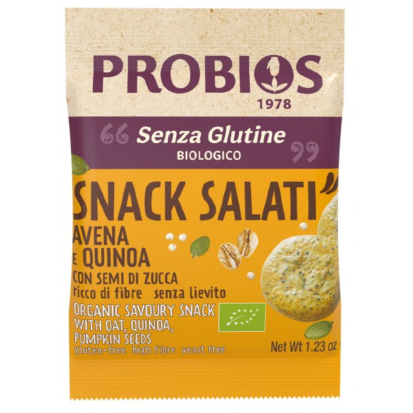 SNACK AVENA E QUINOA - con semi di zucca 35g ALTRI CEREALI