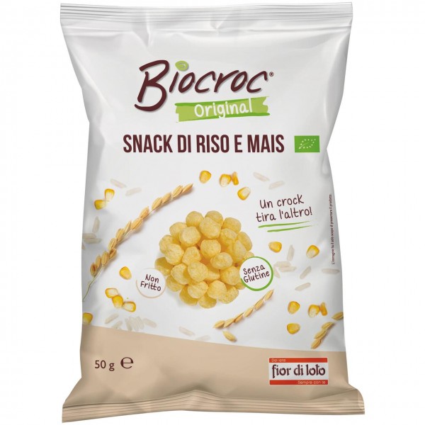 Snack di riso e mais 50g Biocroc