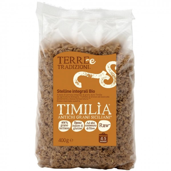 Stelline di timilìa integrale 400g TERRE E TRADIZIONI