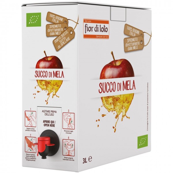 Succo di mela  - bag in box 3L FIOR DI LOTO
