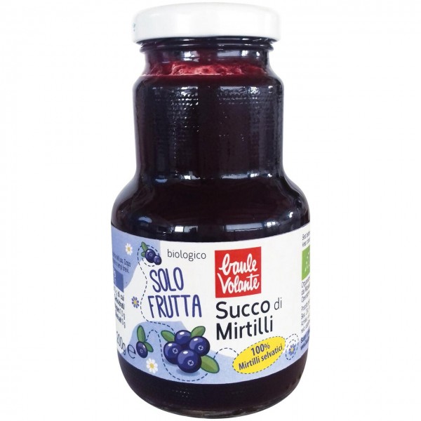 Succo puro di mirtilli selvatici 200ml Baule volante