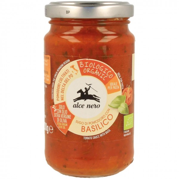 Sugo di pomodoro con basilico 200g ALCE NERO