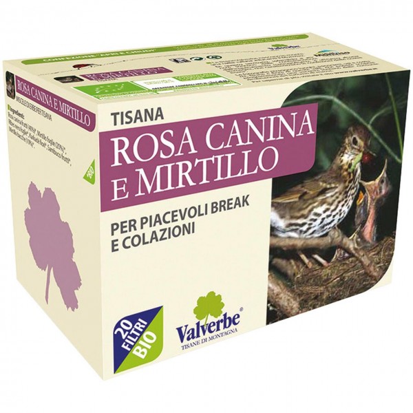 Tisana rosa canina e mirtillo 30g VALVERBE