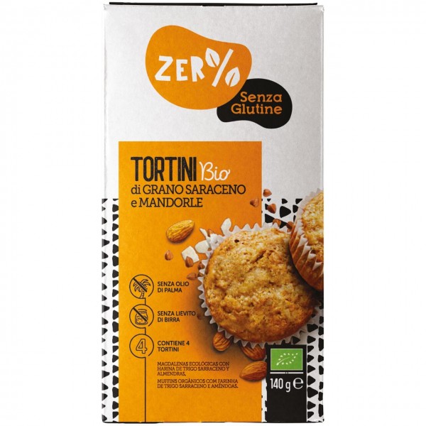 Tortini di Grano Saraceno e Mandorle 4x35g Zer% Glutine
