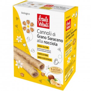 Cannolo di grano saraceno alla nocciola 125g BAULE VOLANTE
