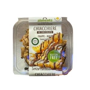 Chiacchiere al Cioccolato Senza Glutine e Lattosio 120g Alimenta 2000