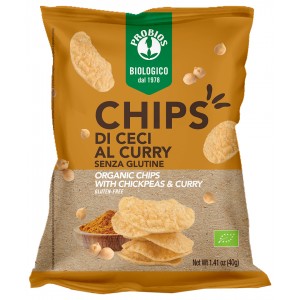 CHIPS DI CECI AL CURRY  40g PROBIOS