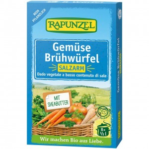 Dado vegetale a basso contenuto di sale 68g RAPUNZEL