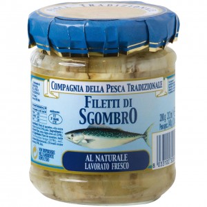 Filetti di sgombro al naturale 200g COMPAGNIA DELLA PESCA TRADIZIONALE