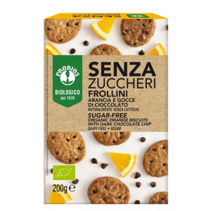 Frollini Arancia gocce di Cioccolato Senza Zuccheri Aggiunti 200g Probios