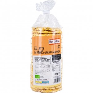 Gallette di mais granfragranza in tubo 130g FIOR DI LOTO