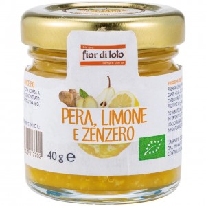 Minicomposta pera, limone e zenzero 40g FIOR DI LOTO