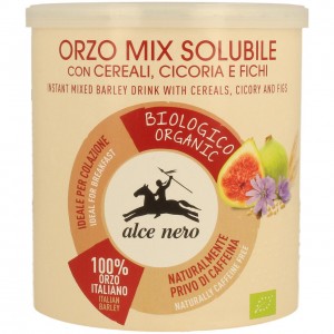 Orzomix solubile con cereali, cicoria e fichi 125g ALCE NERO