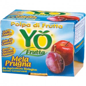 Polpa mela e prugna 2x100g YO FRUTTA
