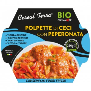 Polpette di ceci con peperonata 250g CEREAL TERRA