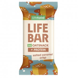 Snack avena protein caramello salato crisp 40g LIFEFOOD