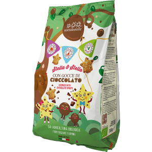 Stella&Stello Biscotti con Gocce di Cioccolato 300 G SOTTOLESTELLE