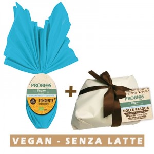 Uovo di pasqua Fondente Vegan + Dolce di Pasqua Crema Cioccolato Vegan