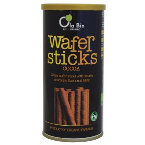 WAFER STICKS RIPIENI DI CACAO 140g OLA BIO