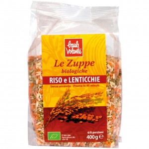 Zuppa riso e lenticchie 400g BAULE VOLANTE