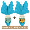 Duo Uovo di Pasqua Vegan con bevanda di soia + Uovo di Pasqua Vegan con cioccolato fondente