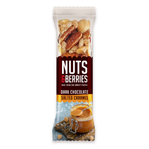 Barretta Frutta Secca Caramello e Cioccolato 40g Nuts&Berries