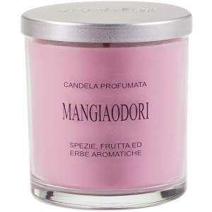 Candela vegetale mangiaodori con coperchio alluminio-spezie,frutta,erbe aromatiche 150ml CERERIA LUMEN