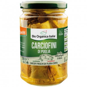 Carciofini di puglia sott'olio evo 280g BIO ORGANICA ITALIA