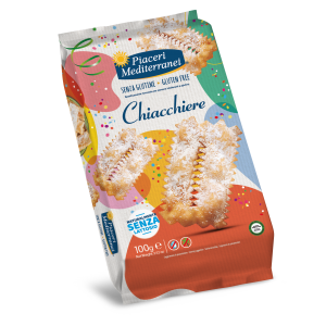 Chiacchiere Senza Glutine e Lattosio 100g Piaceri Mediterranei