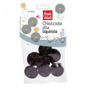 Chioccole alla liquirizia 100g BAULE VOLANTE