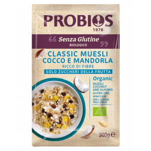 Classic Muesli Cocco e Mandorla Senza Glutine 300g Probios