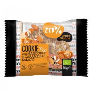 Cookie con mandorle al caramello salato 50g ZER%GLUTINE