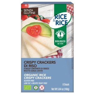 CRISPY CRACKERS 100% RISO (8x20g) 160g RICE & RICE