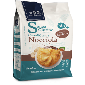 CuordiCrema Senza Glutine con Crema alla Nocciola 200 G SOTTOLESTELLE