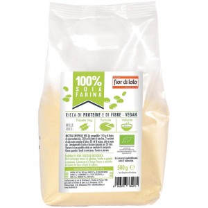 Farina di soia tostata 500g FIOR DI LOTO
