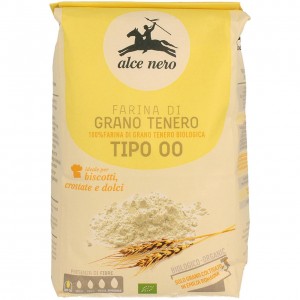 Farina grano tenero tipo "00" 1kg ALCE NERO