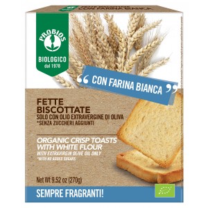 FETTE BISCOTTATE CON FARINA BIANCA - senza zucchero 270g PROBIOS