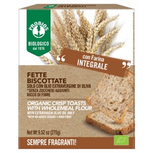FETTE BISCOTTATE INTEGRALI - senza zucchero 270g PROBIOS