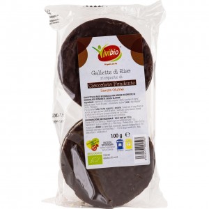 Gallette di Riso con Cioccolato Fondente Senza Glutine 100g Vivibio