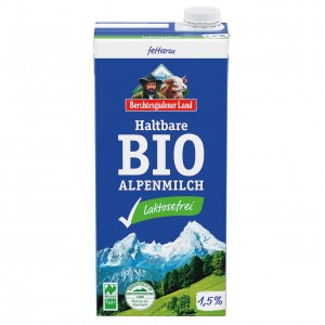 Latte parzialmente scremato uht delattosato 1,5% di grassi 1L BERCHTESGADENER LAND