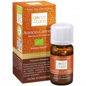 Olio essenziale di arancio e cannella 10ml GOCCE DI LUCE