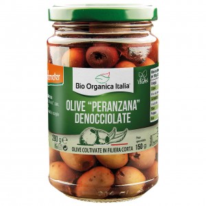 Olive nere denocciolate in salamoia 280g BIO ORGANICA ITALIA