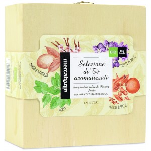 Selezione di Tè aromatizzati Scatola Regalo 40 bustine Altromercato