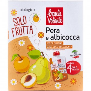Solo frutta pera e albicocca 4x100g BAULE VOLANTE